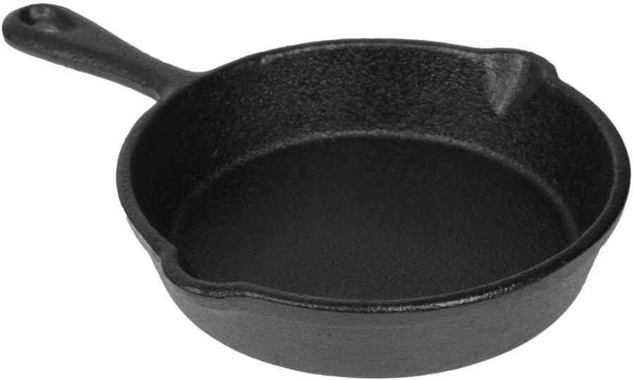 Mini Gietijzeren Pan 100 mm Ovenbestendig Antikleef