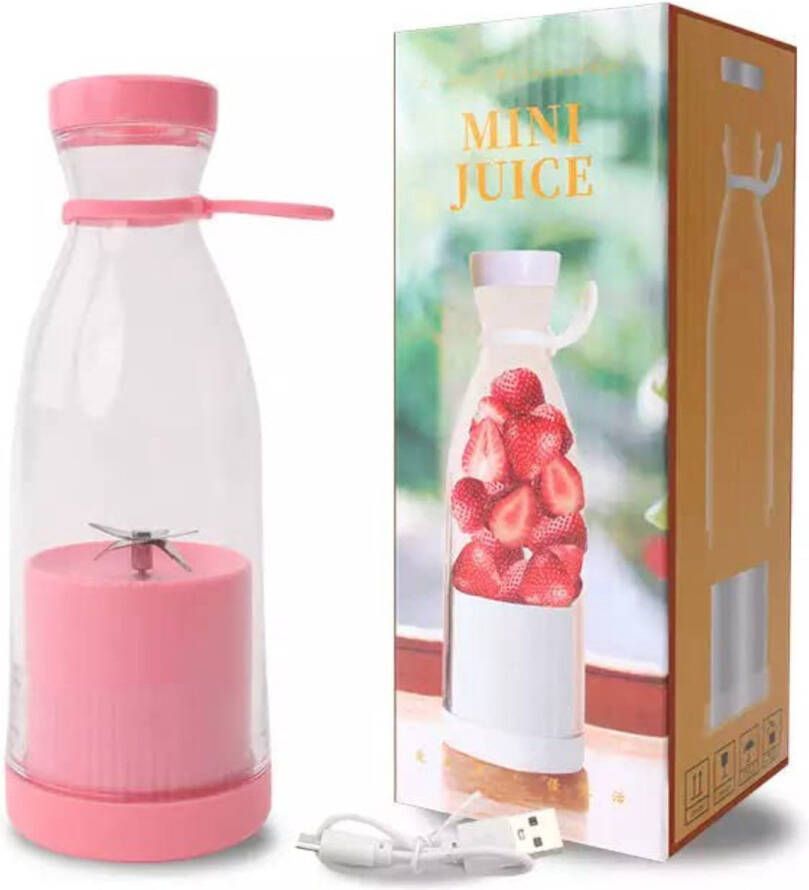 Mini Juice Draagbare Fruit Juicer Blender To Go Fresh Juicer Portable Blender Roze - Foto 2