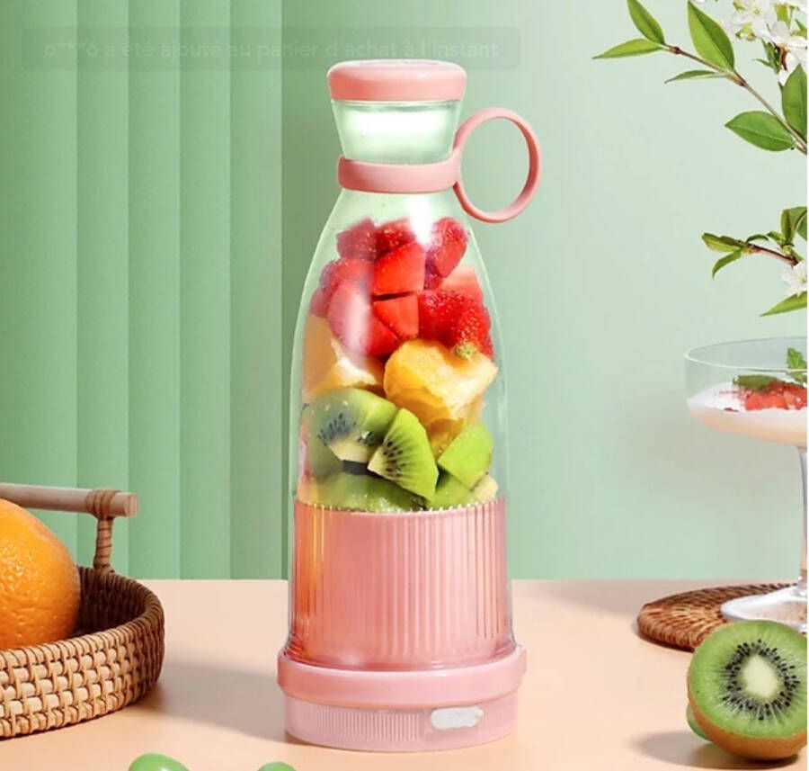 Mini Juice Draagbare Fruit Juicer Blender To Go Fresh Juicer Portable Blender Roze