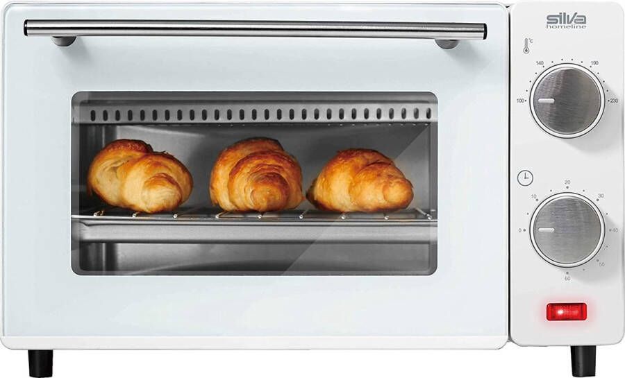 Mini Oven Elektrische mini-oven Bak- en Toastoven Premium kwaliteit Dubbele Beglazing Timer gebruiksvriendelijk en perfect voor kleine ruimtes