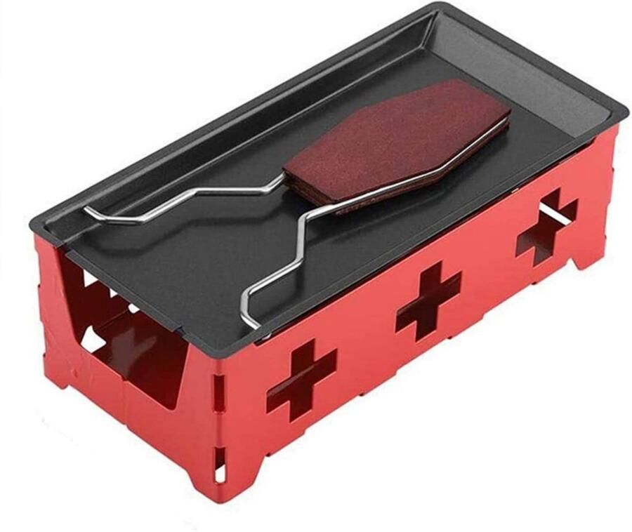 Mini Raclette Set met Houten Handvat