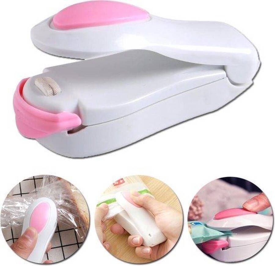 Vacuüm Voedsel Sealer- Mini Draagbare Warmte Sluitmachine Zaksealer Heat Sealer Handmatig