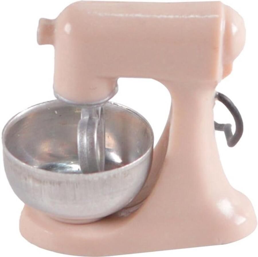 Miniatuur keukenmachine voor doe-het-zelfprojecten vakantiecadeaus tafeldisplay minilandschap (roze)
