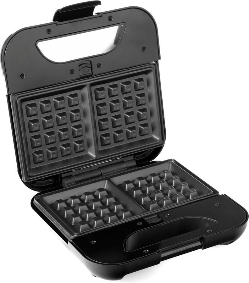 Mira Wafelijzer met verwisselbare platen Wafelijzer Zwart Zilver-‎23 cm x 22 cm x 9 cm; 2 kg