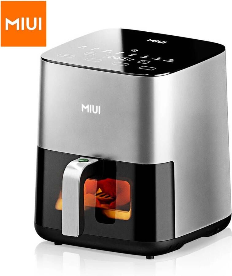 Miui BLACK FRIDAY DEAL 5l Friteuse Elektrische Friteuse Oven Olieloos Fornuis Aanraakbediening Anti-Aanbakmand