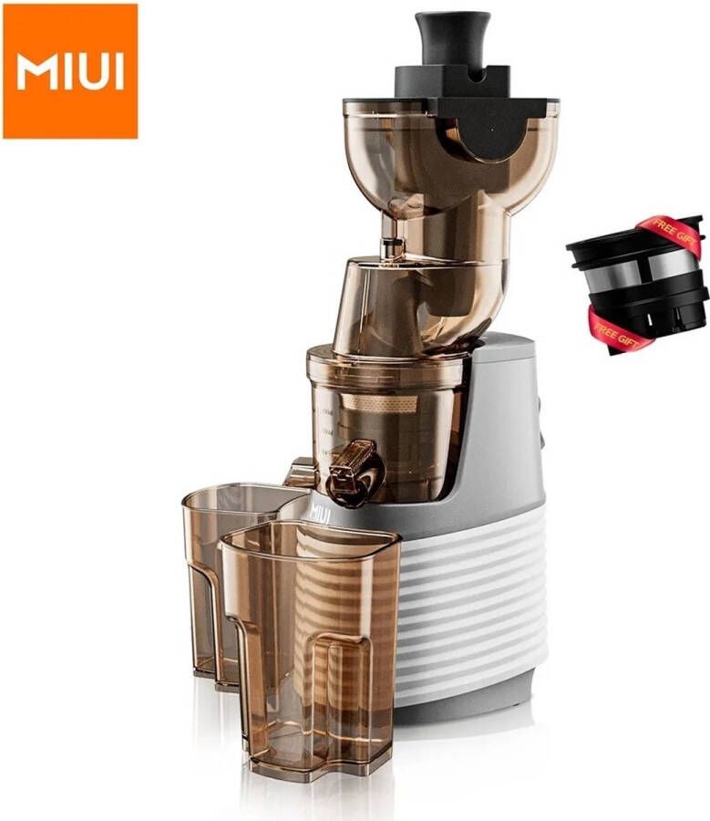 Miui Slowjuicer Slow Juicer Persmachine Fruitpers Sinaasappelpers Appelsienpers Drukmachine Persmachine Vruchtensap Pers Machine Press Machine IJsmachine Keuken Apparaat Met zeef 1000ml 60RPM 250W