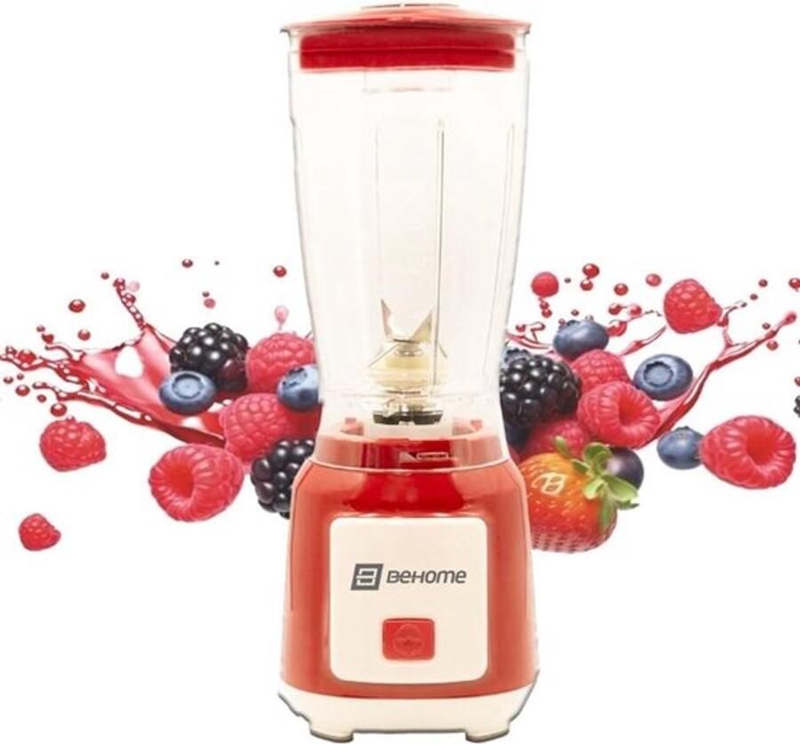 Mixer voor smoothie en smoothie met 600 ml glas met messen van roestvrij staal 250 W