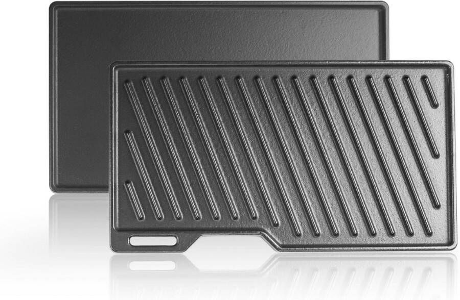 MKSS Grillplaat Inductie Bakplaat Gietijzer Zwart