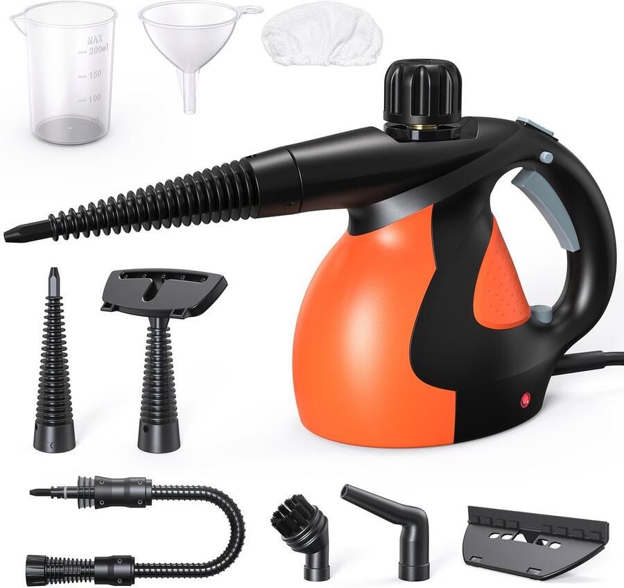 ML Shop Verstelbare Stoomreiniger onder Druk Handheld Stoomapparaat voor Meerdere Oppervlakken Verbeterde Verdikte Ketel 0 5-3 bar Snel Opwarmen in 3 Minuten
