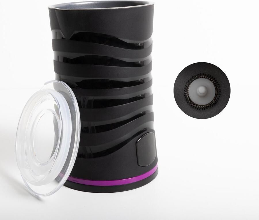 MLN Multifunctionele Melkopschuimer – 4-in-1 – 240 ml – Zwart