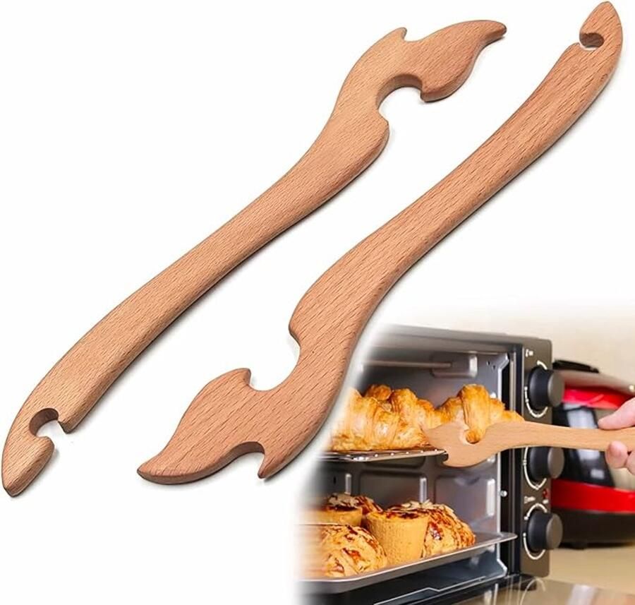 Mmgoqqt 1 Stuks Ovenrek Trekker Uittrekker Houten Model Veilige Oven Accessoire