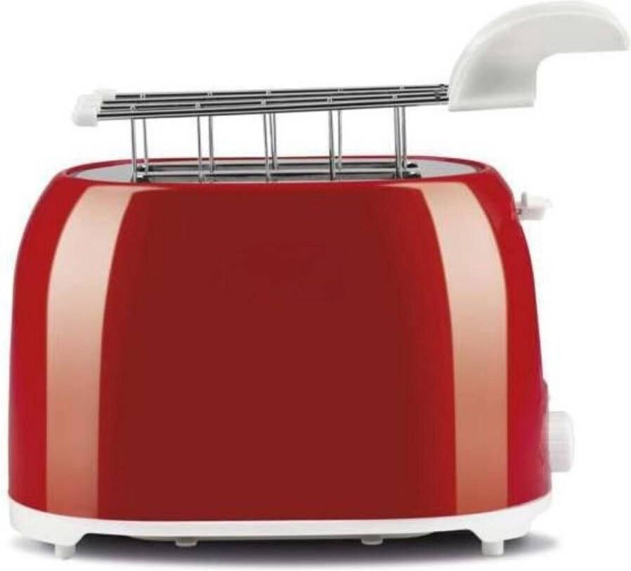MMM Tosti Apparaat Broodrooster met Tostiklemmen Tosti Broodrooster Rood ‎17 cm x 27 cm x 18 cm