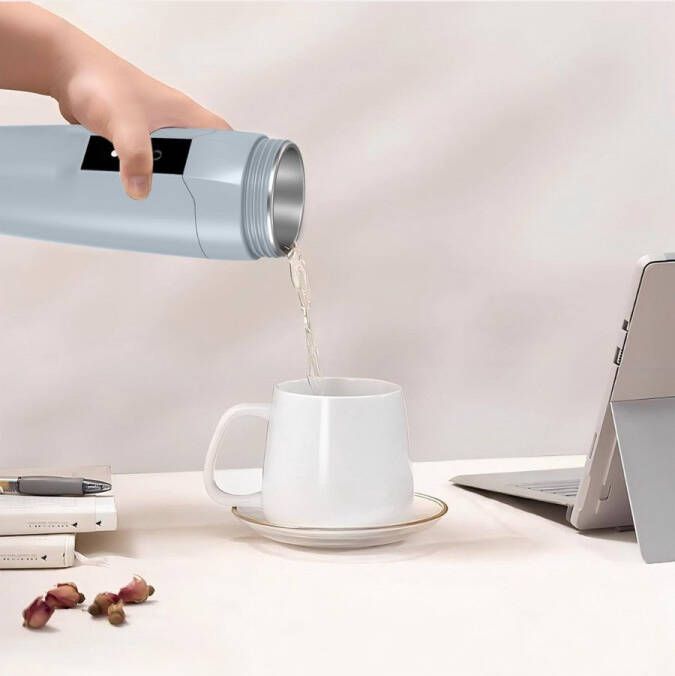 MMM Waterkoker Camping Waterkoker Klein Waterkoker met Temperatuurregeling 300W Snelle Waterverwarmer Draagbaar