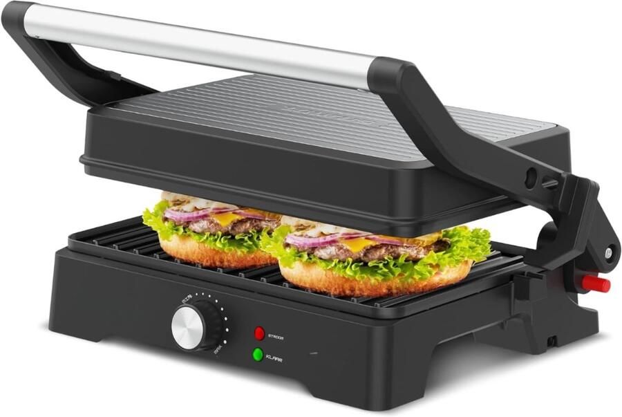 MMP Contactgrill met uitneembare platen Contactgrill Multi grill Zwart ‎28cm x 34cm x 12cm