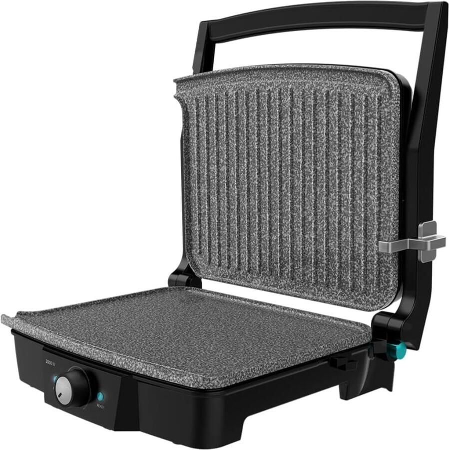 MMP Contactgrill met uitneembare platen Contactgrill Multi grill Zwart ‎36cm x 16cm x 36cm