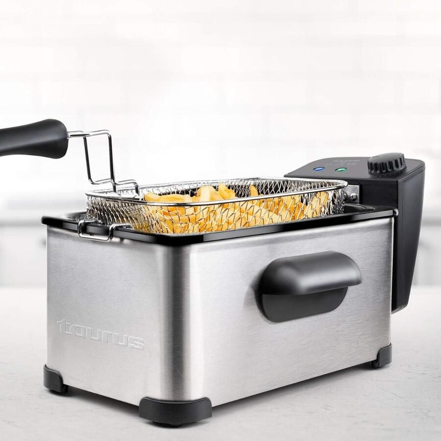 MMP Frituurpan 3 liter Frituurpan Grijs 24cm x 40cm x 20cm