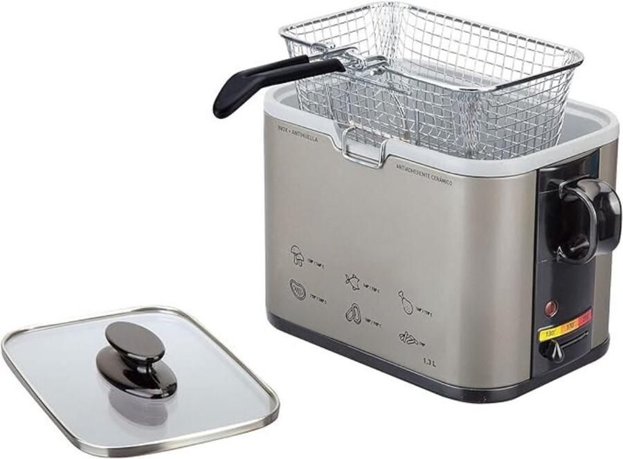 MMP Frituurpan 5 liter Frituurpan Grijs 29cm x 30cm x 21cm