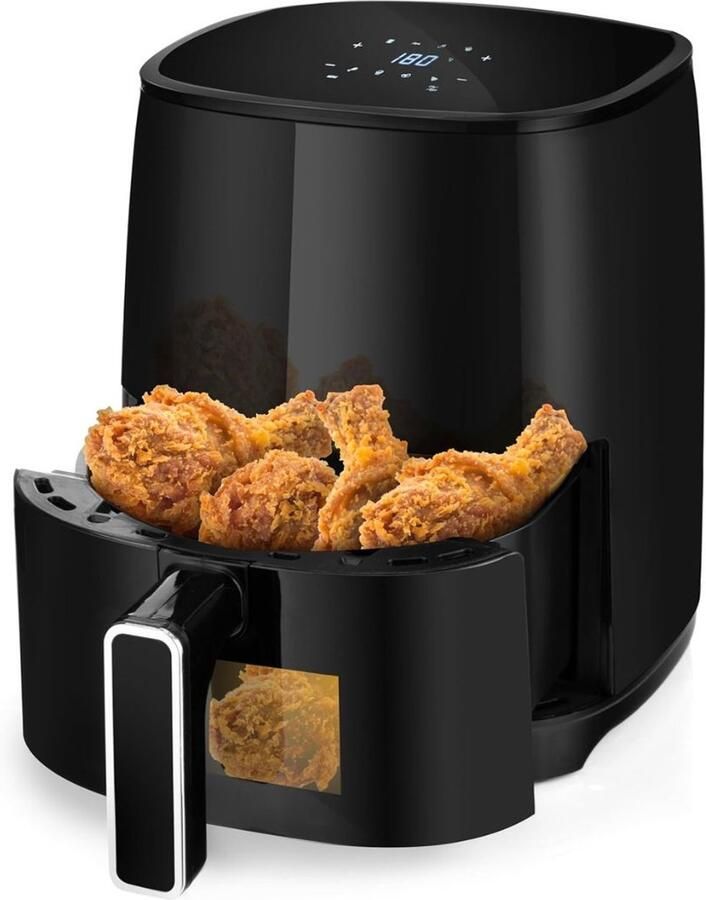 MMP Mini airfryer Airfryer klein Zwart ‎25cm x 30cm x 35cm