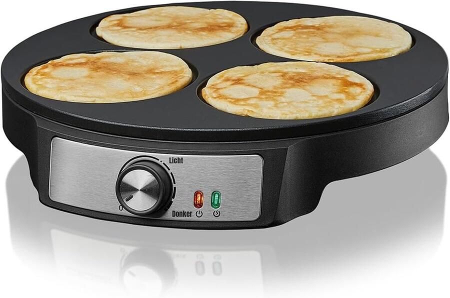 MMP Pannenkoekenmaker Pancake maker Pannenkoek Zwart 33cm x 6cm x 31cm