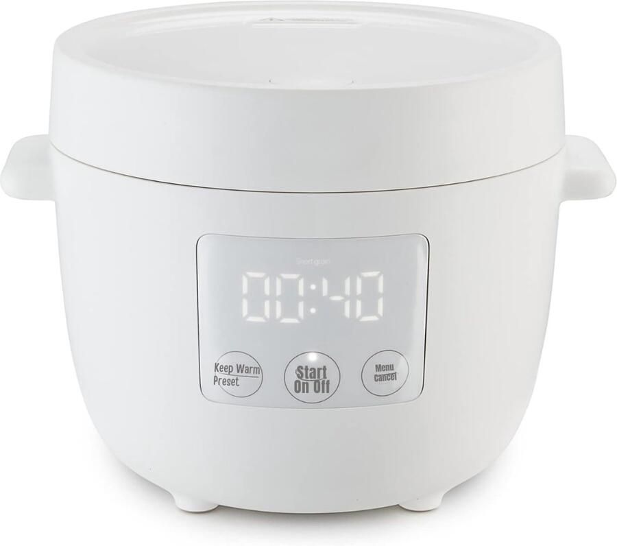 MMP Rijstkoker klein Rijstkoker Rijstkokers Wit 23cm x 26cm x 20cm