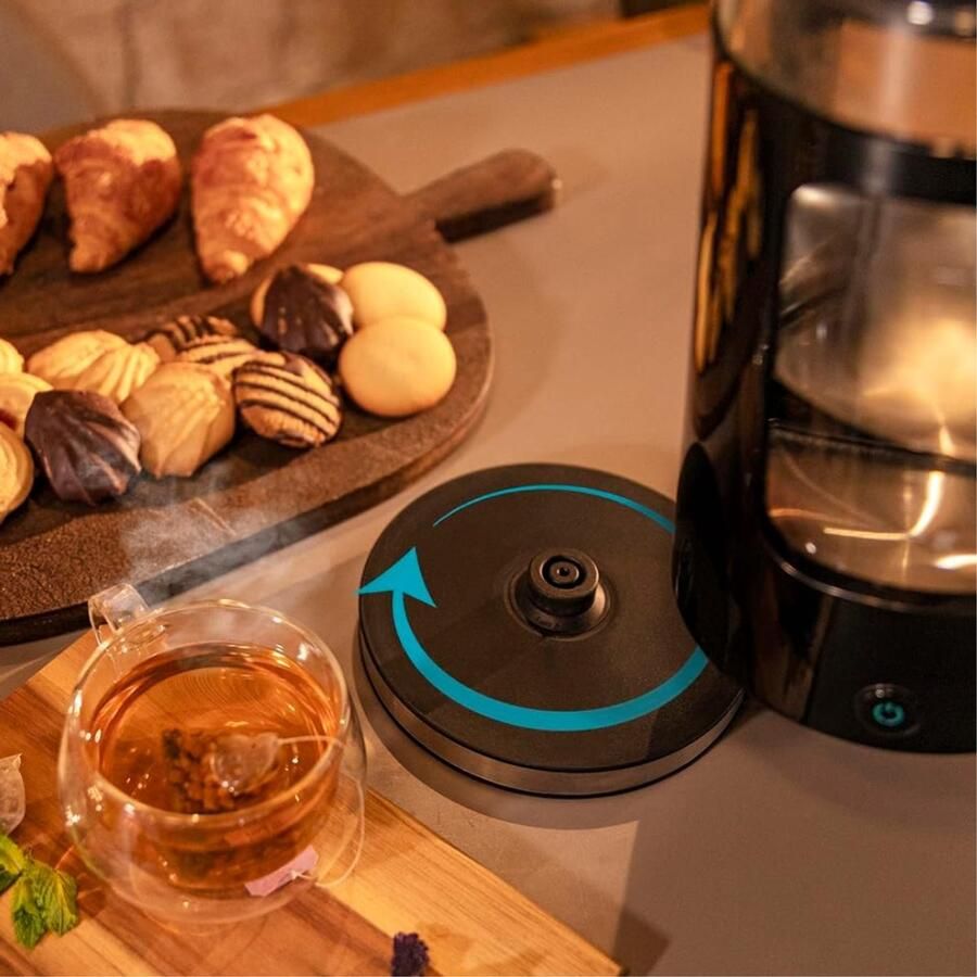 MMP Waterkoker glas Waterkoker Zwart- 1 cm x 1 cm x 1 xm