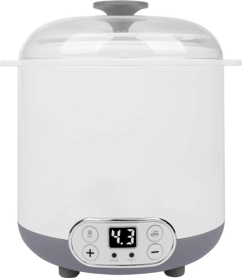 MMP Yoghurtmaker Yoghurtmakers Wit en Grijs 17cm x 20cm x 22cm