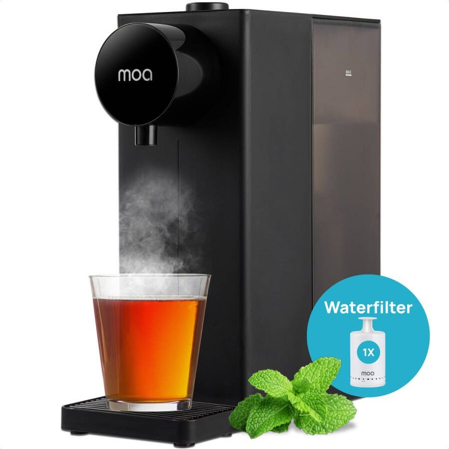 MOA Heetwaterdispenser Heetwatertap Luxe Instant Waterkoker 2 liter Instelbare Temperatuur (20°C 40°C 85°C 100°C) Volumekeuze (200 ml 400 ml) Heetwaterdispensers Babymelkfunctie RVS BPA-vrij