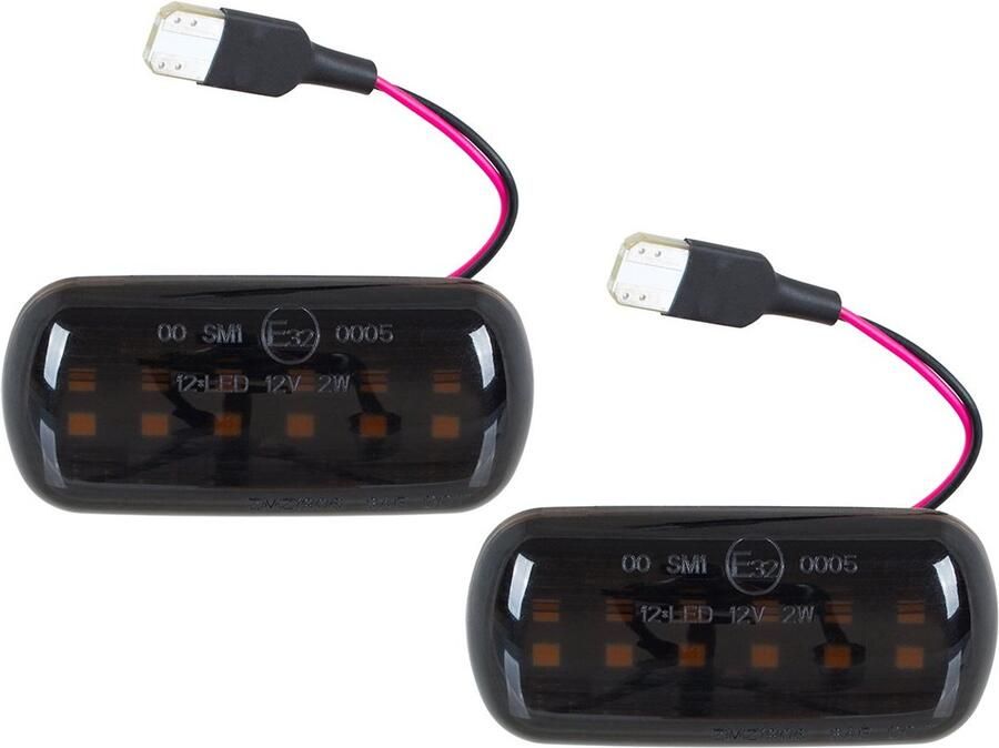 Modecar Audi A6 C5 Dynamische LED Zijrichtingaanwijzers Zwart Dymend 2 Stuks