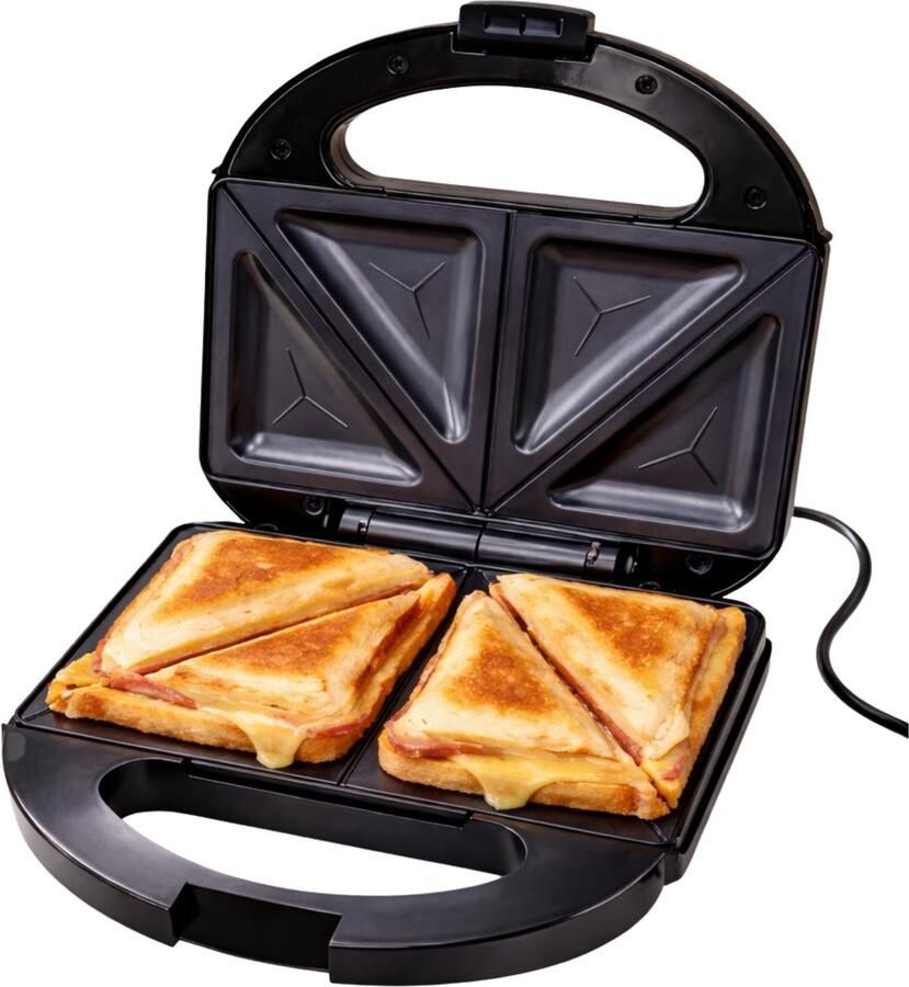 Monii Tosti Apparaat – Inclusief Opzetstukken – PFAS Vrij – Panini Grill – Contactgrill -Grill Ijzer – Tosti Ijzer – 2 Tosti s - Foto 2