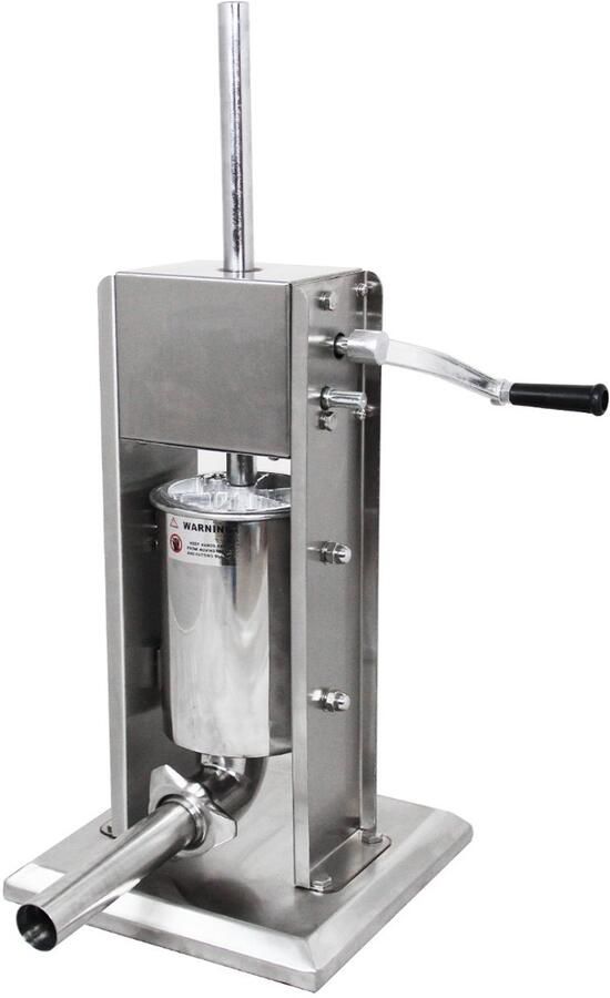 MonsterShop 5L Worstvulset Vuller Maker 304 Roestvrij Staal Zware Commerciële Vleesmachine Verticaal Handmatig 2 Snelheden