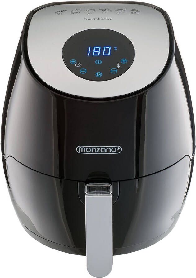 Monzana Heteluchtfriteuse 3 6 liter 1500W 6 Programmas Zwart
