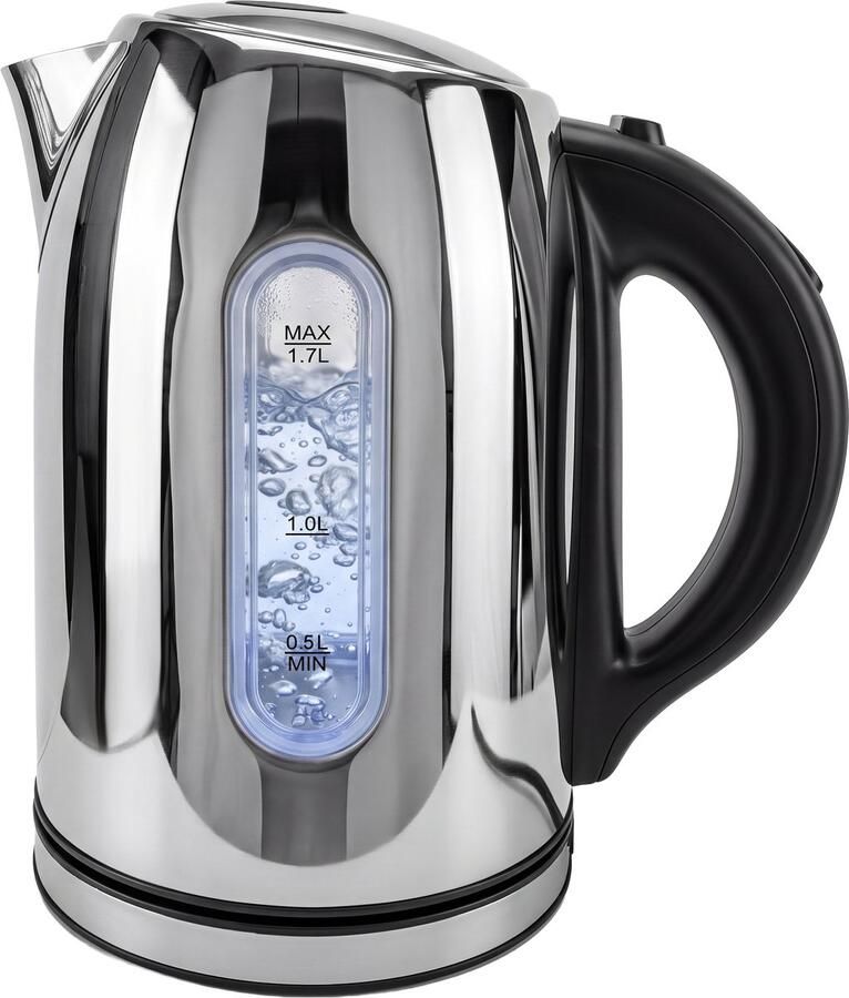 Waterkoker 1 7L Temperatuurregeling 60-100°C 2200W RVS Zilver