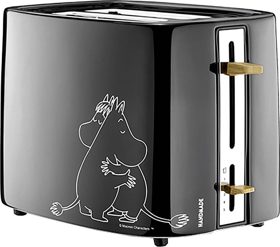 Moomin 19140003 Keramisch broodrooster 2 sneetjes 875W zwart - Foto 2