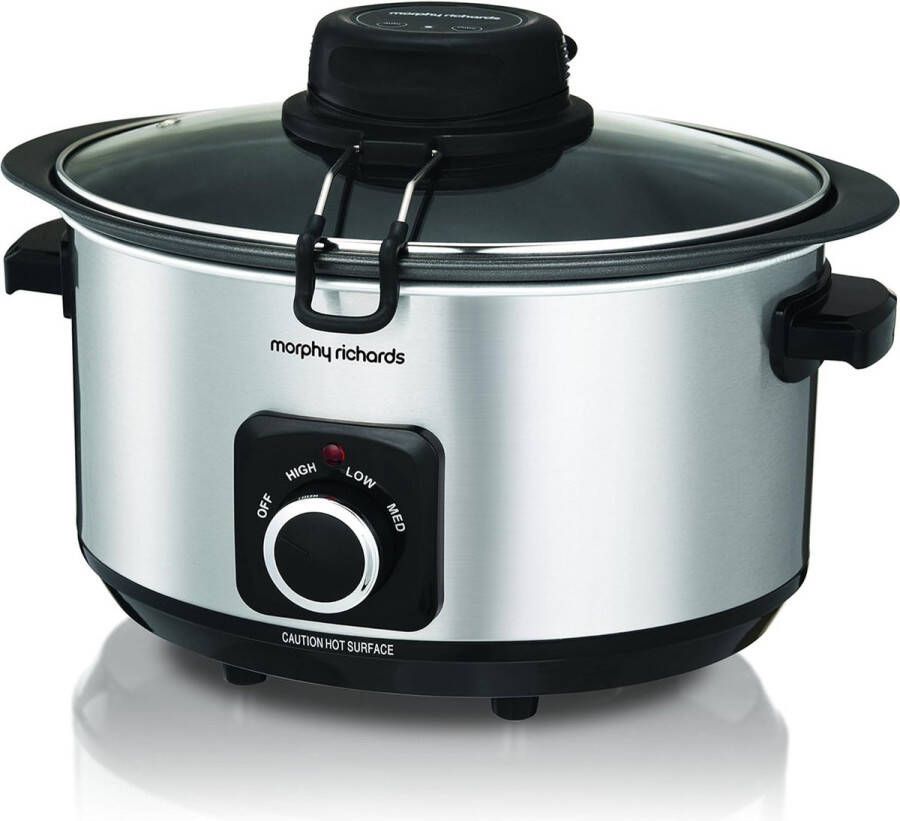 Morphy Richards Slow Cooker Sear Stew and Stir Slow Cooker 6.5l Automaat roerfunctie - Foto 1