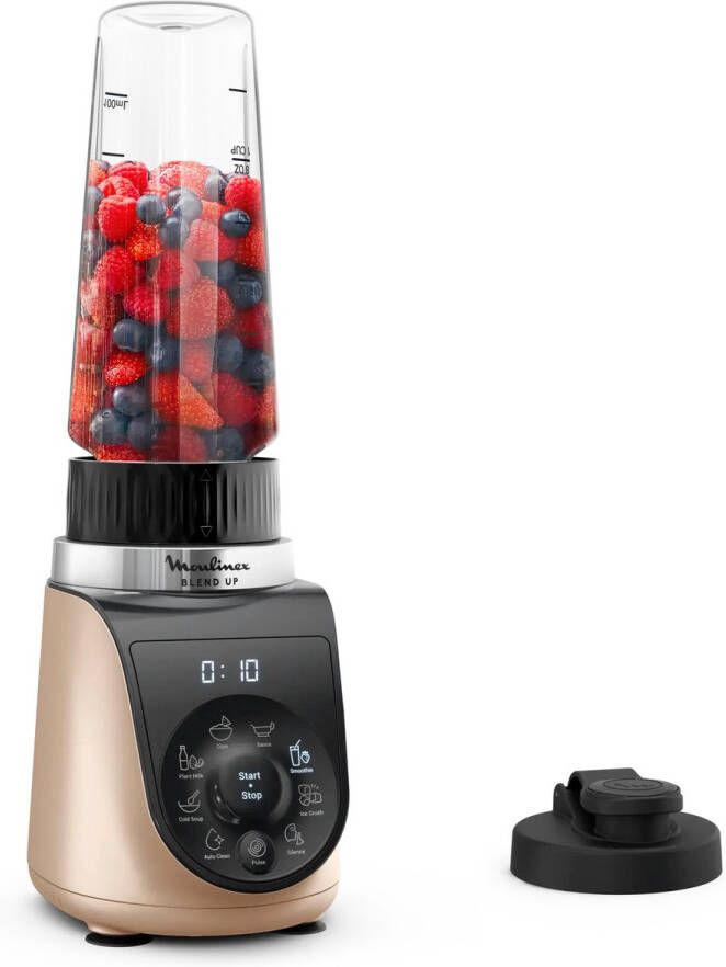 Moulinex Blend Up LM190AF0 blender 0 85 l Blender voor op aanrecht 1000 W Zwart Goud