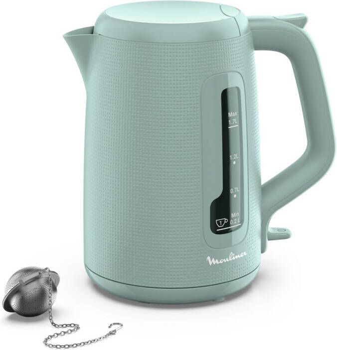 Moulinex Waterkoker 1 7 l 1 kopjesaanduiding Antikalkfilter Automatische uitschakeling Inclusief thee-ei Morning BY2M1310