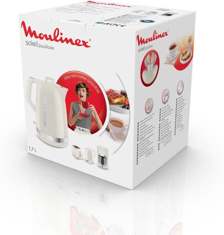 Moulinex BY320A Elektrische Waterkoker 1.7 L 2400 W Ivoor - Foto 2