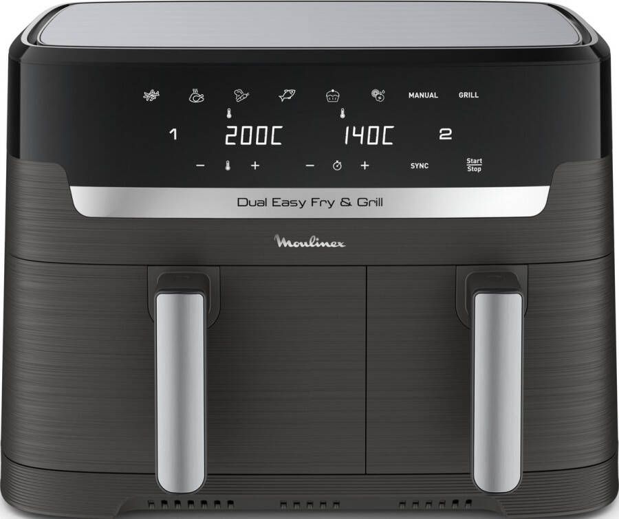 Moulinex Airfryer Dual Easy Fry EZ905B20 Heteluchtfriteuse 8 3L