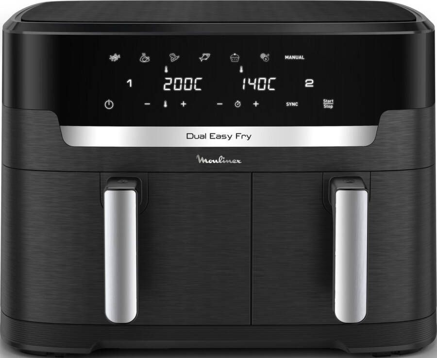 Moulinex Dual Easy Fry XXL EZ9428 Dubbele Airfryer 11 L
