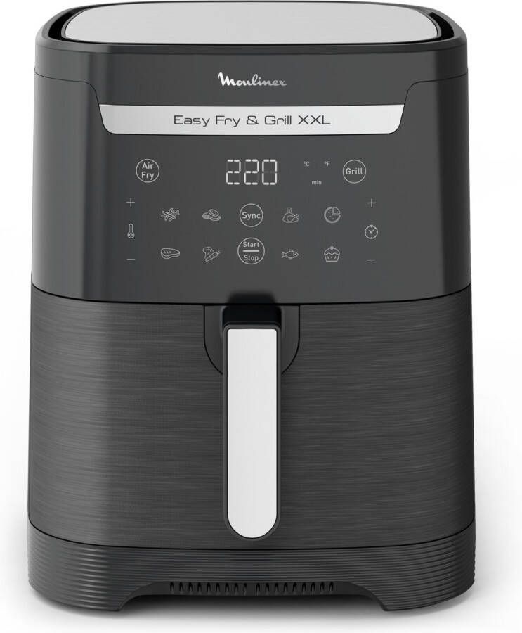 Moulinex Airfryer Easy Fry & Grill XXL EZ801810 Heteluchtfriteuse 1830W Zwart