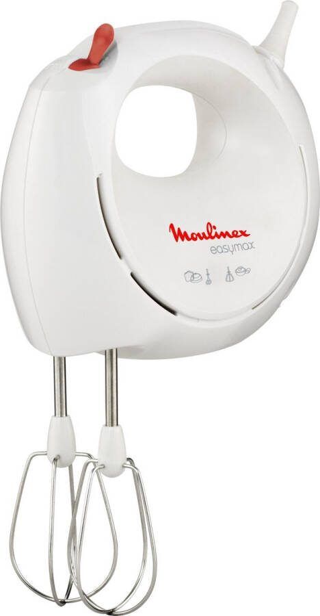 Moulinex Easymax ABM11A30 – Elektrische handmixer – 2 snelheden – 2 sets gardes – Eénknopsbediening – 200 W – Compacte mixer voor dagelijks gebruik