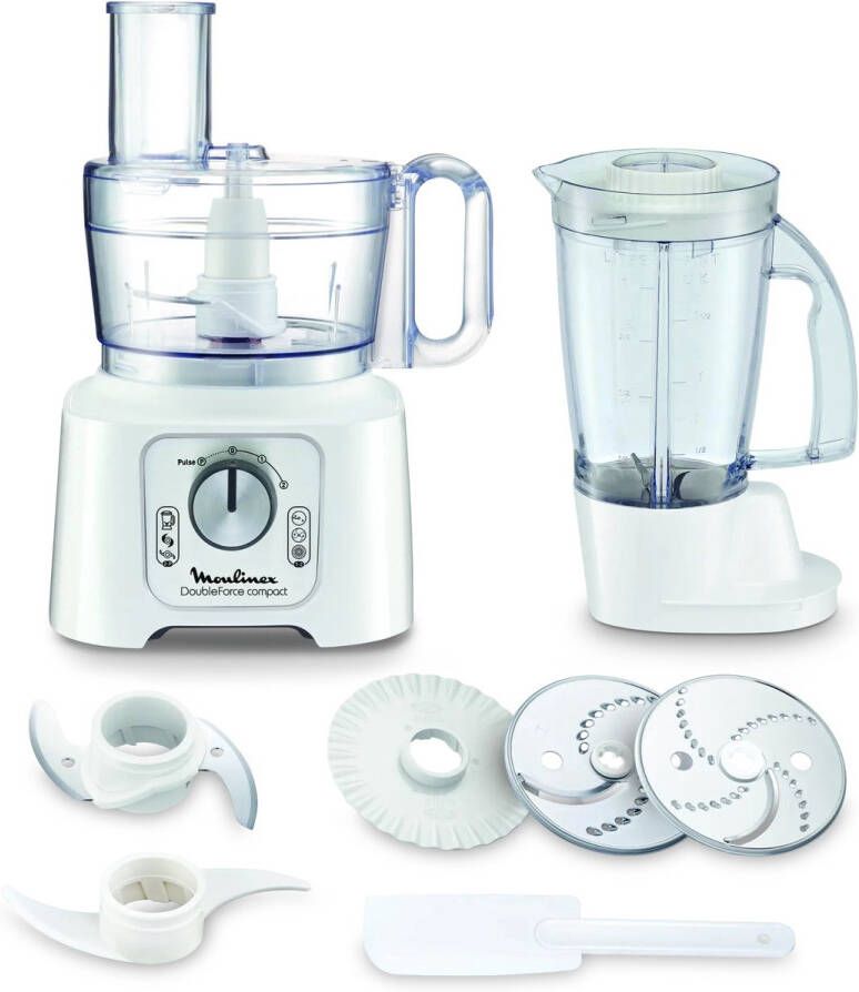 Moulinex FP5441 Keukenmachine Wit 800W