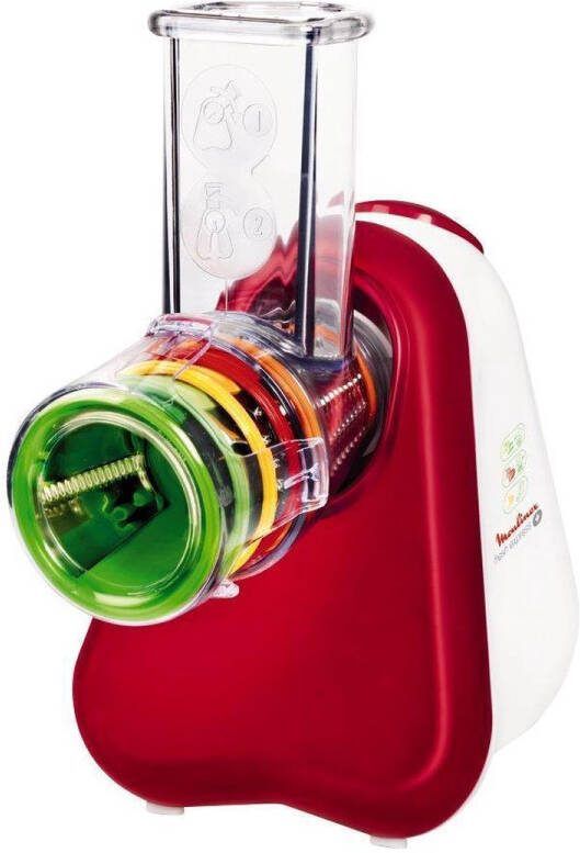 Moulinex DJ755G10 Groentesnijder Fresh Express+ Hakmolen Rood Wit