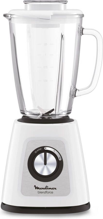 Moulinex LM435 1 25 l Blender voor op aanrecht 800 W Wit