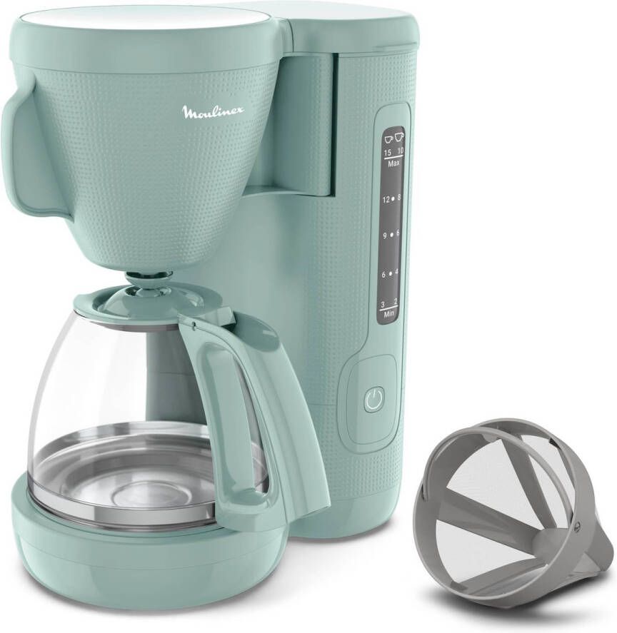Moulinex Filterkoffiezetapparaat 1 25L Fronttank Draaibare filterhouder Antidruppelsysteem Warmhouden Morning FG2M1310