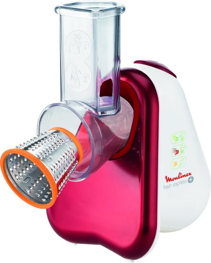 Moulinex DJ755G10 Groentesnijder Fresh Express+ Hakmolen Rood Wit