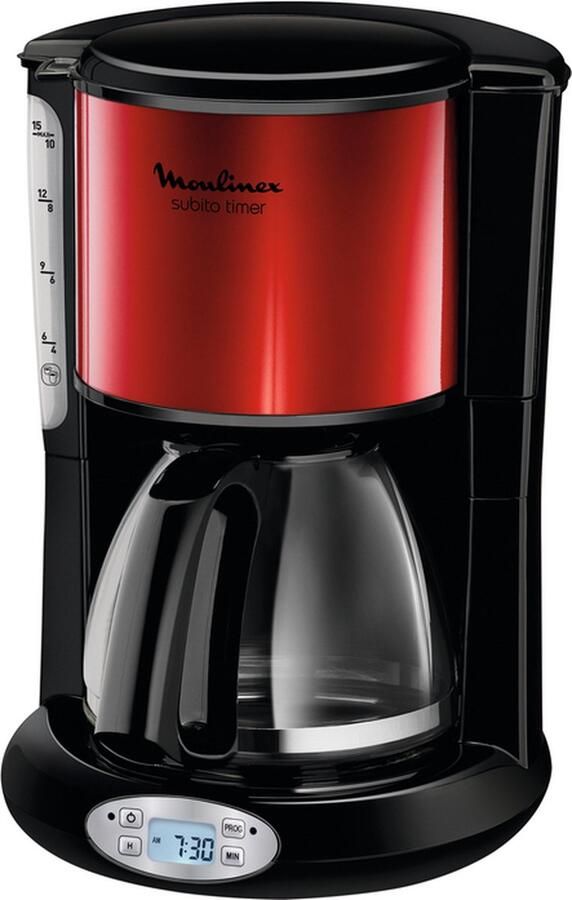 Moulinex Koffiezet Subito 3 Rood FG362D10 | Koffiezetapparaten | Keuken&Koken Koffie&Ontbijt | 3045386369188