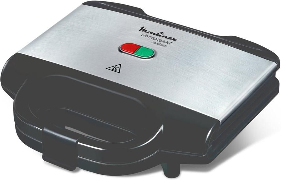 Moulinex SM156D sandwich maker 700 W Zwart Roestvrijstaal