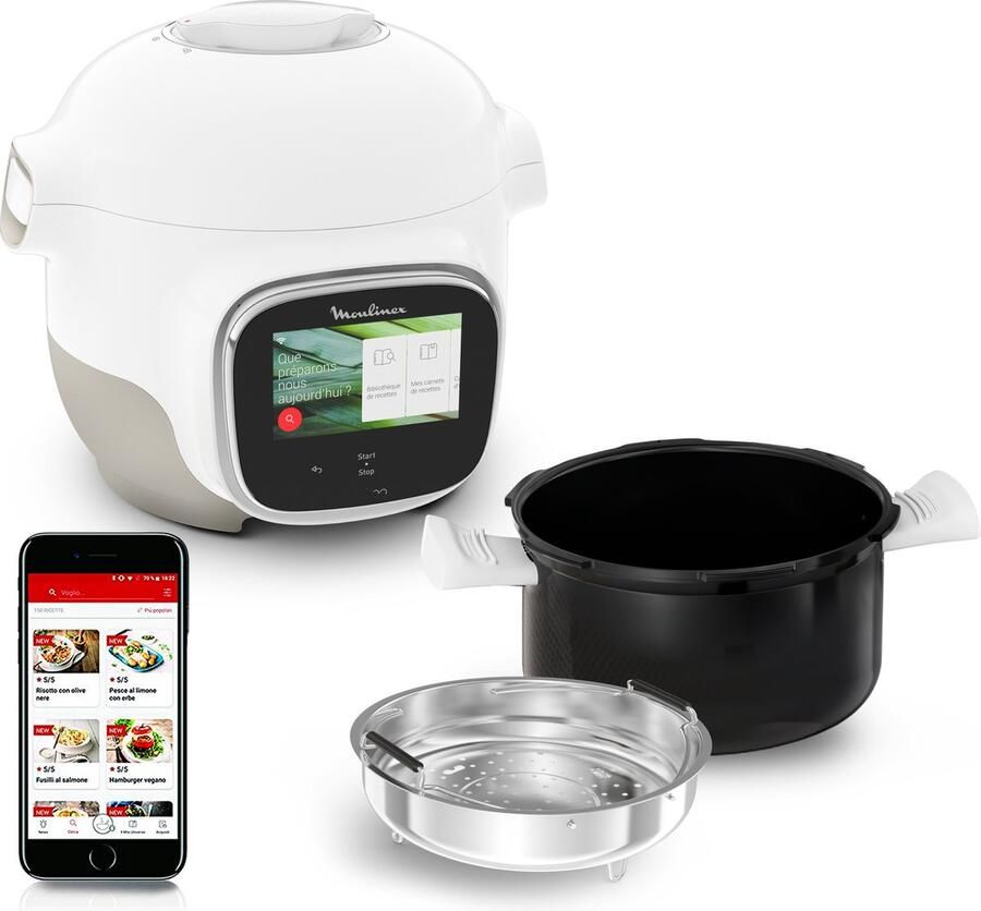 Moulinex Cookeo Touch Mini 3L Smart connected multicooker CE922110 100 gratis bonnen