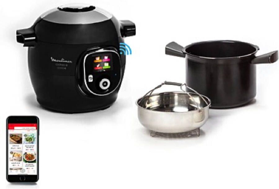 Moulinex Smart Multi-Cooker Cookeo+ Connect CE867810 1600W 6L Zwart